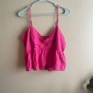 cropped pink american eagle top